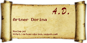 Artner Dorina névjegykártya