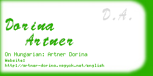 dorina artner business card